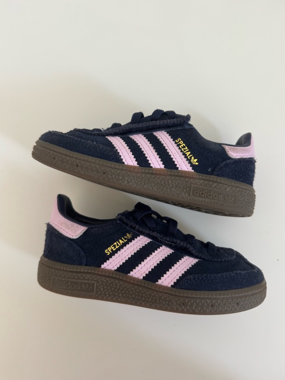 adidas Navy & Light Pink SPEZIAL Low-Top Sneakers